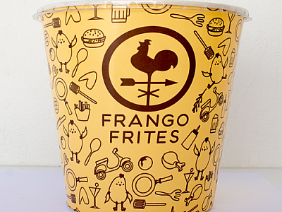 Embalagem balde para frango frito personalizado