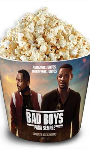 Balde de pipoca com tampa Balde de pipoca com tampa